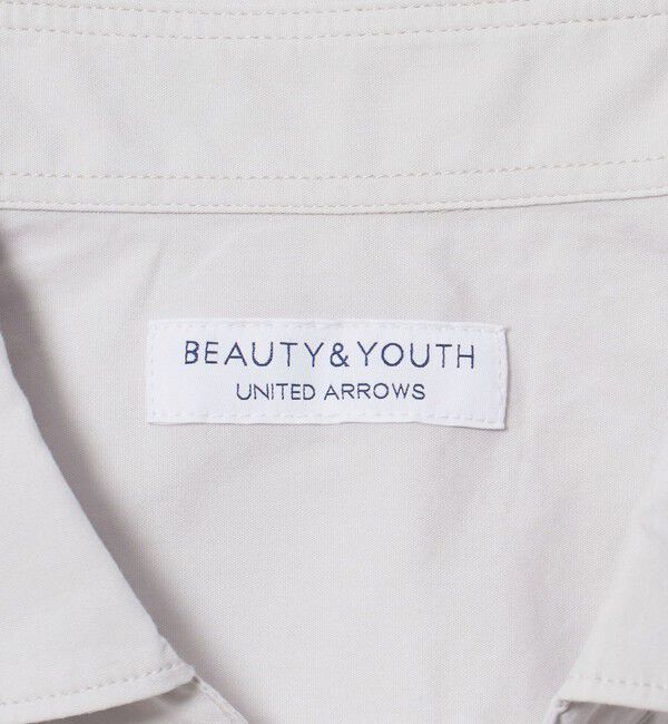 BEAUTY&YOUTH UNITED ARROWS「【WEB限定 WARDROBE SMART】コットン ワイドカラー スキッパー シャツ」|シャツ・ブラウス|