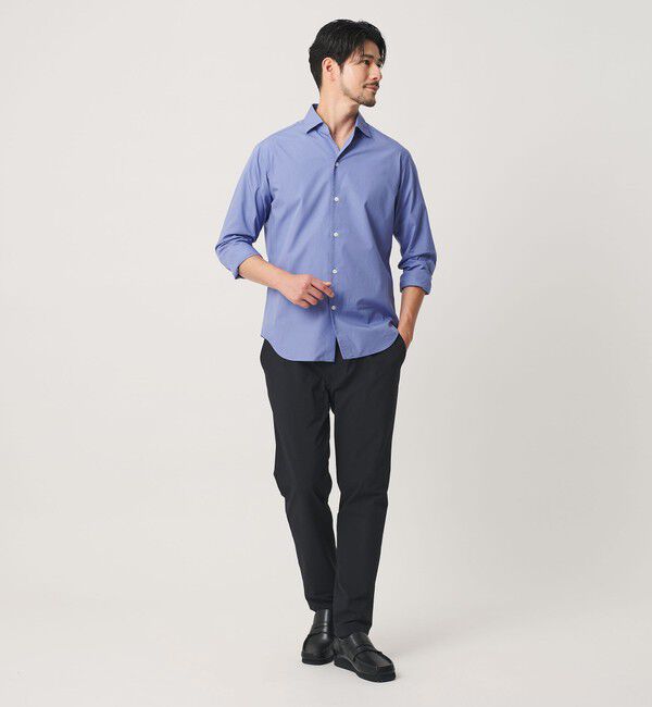 BEAUTY&YOUTH UNITED ARROWS「【WEB限定 WARDROBE SMART】コットン ワイドカラー スキッパー シャツ」|シャツ・ブラウス|