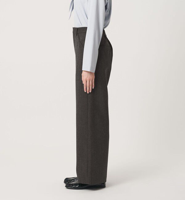 BEAUTY&YOUTH UNITED ARROWS「【WEB限定 Wardrobe DAILY MINIMAL】メランジ ステッチワイドパンツ ウォッシャブル」|スラックス|