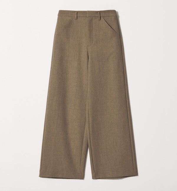 BEAUTY&YOUTH UNITED ARROWS「【WEB限定 Wardrobe DAILY MINIMAL】メランジ ステッチワイドパンツ ウォッシャブル」|スラックス|
