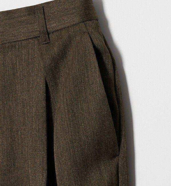 BEAUTY&YOUTH UNITED ARROWS「ツイードライク レイヤータック ワイドパンツ ウォッシャブル」|その他|