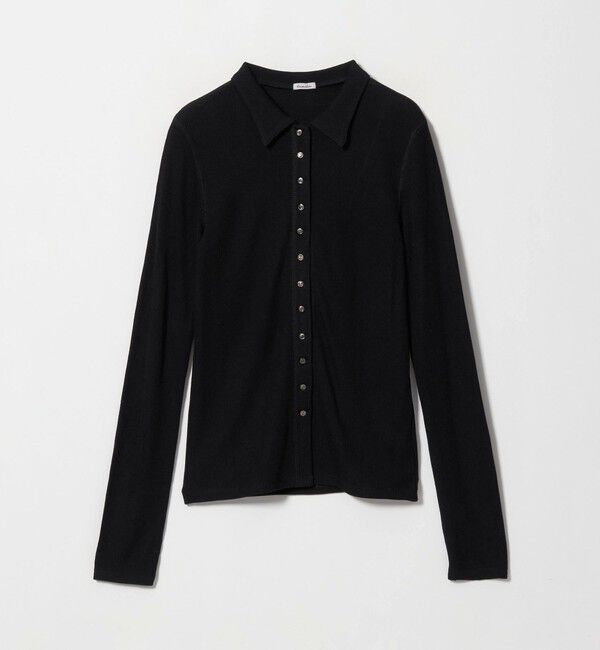 STEVEN ALAN「＜Steven Alan＞ウール リブ ポロエリ  カーディガン」|カーディガン|