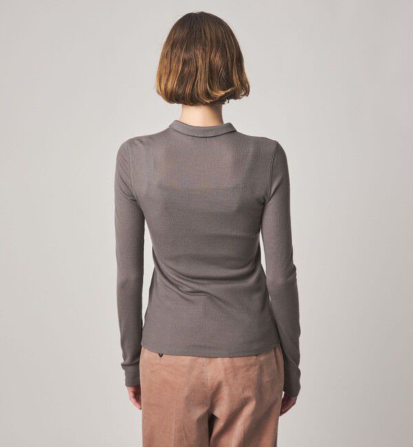 STEVEN ALAN「＜Steven Alan＞ウール リブ ポロエリ  カーディガン」|カーディガン|