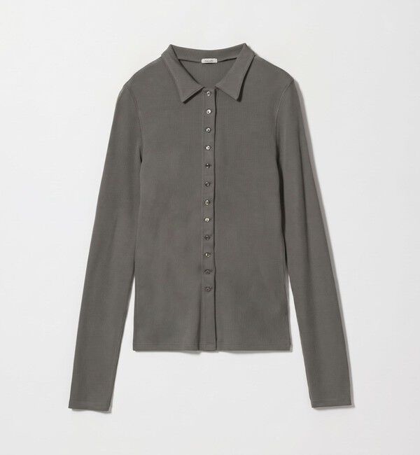 STEVEN ALAN「＜Steven Alan＞ウール リブ ポロエリ  カーディガン」|カーディガン|