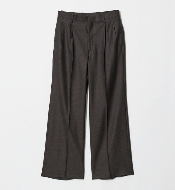 BEAUTY&YOUTH UNITED ARROWS「N/SUIT サキソニー 2プリーツ ワイド スラックス」|チノ|