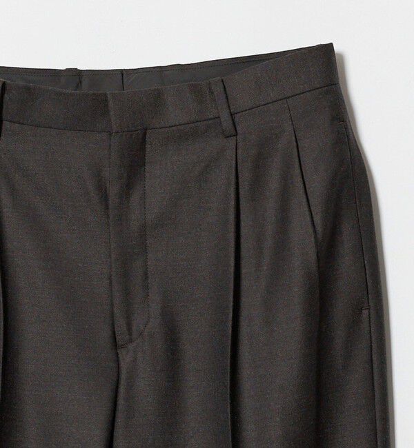BEAUTY&YOUTH UNITED ARROWS「N/SUIT サキソニー 2プリーツ ワイド スラックス」|チノ|