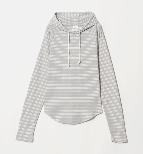 BEAUTY&YOUTH UNITED ARROWS「【別注】＜Healthknit＞ボーダー フーディ」|Tシャツ・カットソー|LT.GRAY