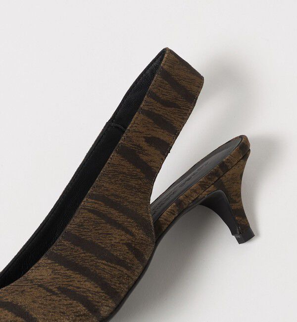 BEAUTY&YOUTH UNITED ARROWS「＜CORSO ROMA 9＞ゼブラ ポインテッド バックストラップ ミュール」|サンダル|