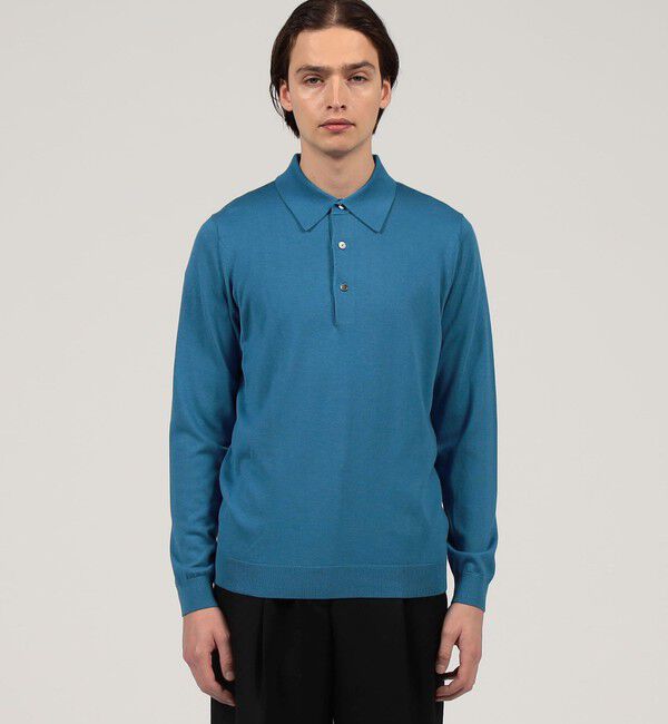 TOMORROWLAND MENS「シルクコットン ニットポロシャツ」|ニット・セーター|