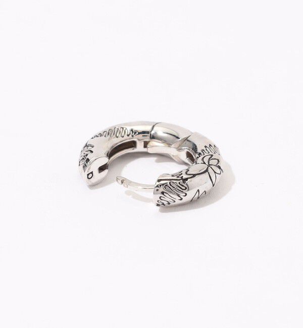 TOMORROWLAND GOODS「avgvst Black Millefleurs Hoop ピアス」|ピアス|