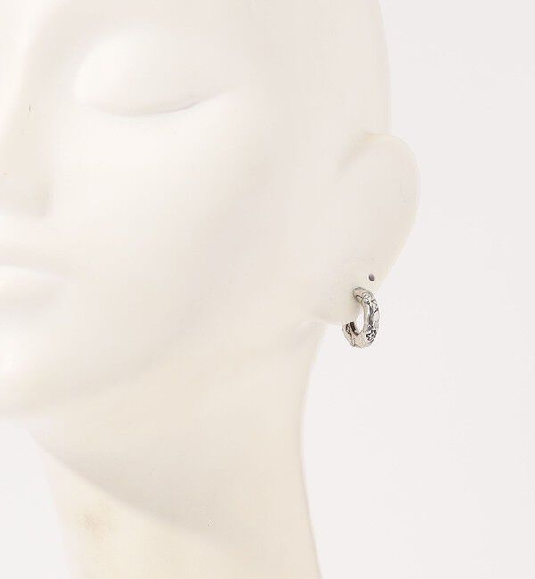 TOMORROWLAND GOODS「avgvst Black Millefleurs Hoop ピアス」|ピアス|