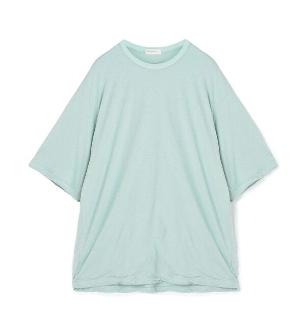 TOMORROWLAND MENS「スイスコットン ダブルフェイス ハイゲージTシャツ」|Tシャツ・カットソー|51 ライトブルー
