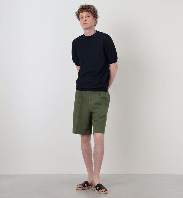 TOMORROWLAND MENS「コットンリネン 製品染め バックグルカショートパンツ」|その他|