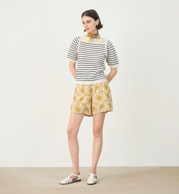 SOULEIADO「レーヨンコットンプリント ショートパンツ」|その他|