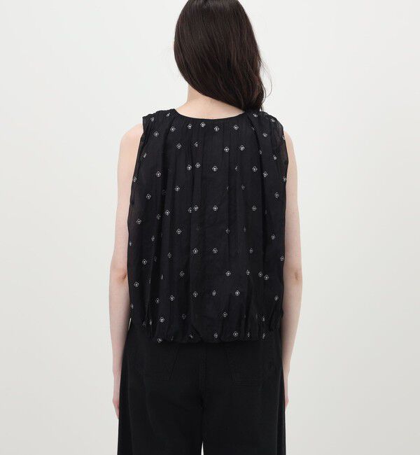 TOMORROWLAND BUYING WEAR「【別注】ne Quittez pas BLACK DOUBLE ORGANZA ノースリーブ トップス」|シャツ・ブラウス|