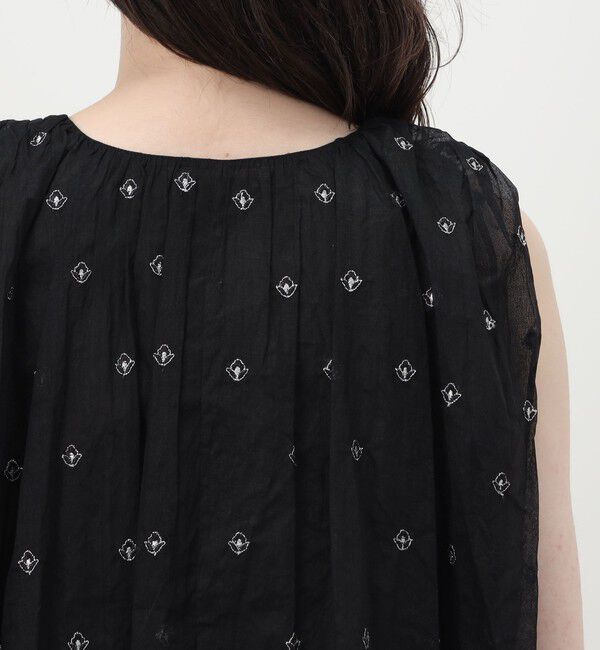 TOMORROWLAND BUYING WEAR「【別注】ne Quittez pas BLACK DOUBLE ORGANZA ノースリーブ トップス」|シャツ・ブラウス|