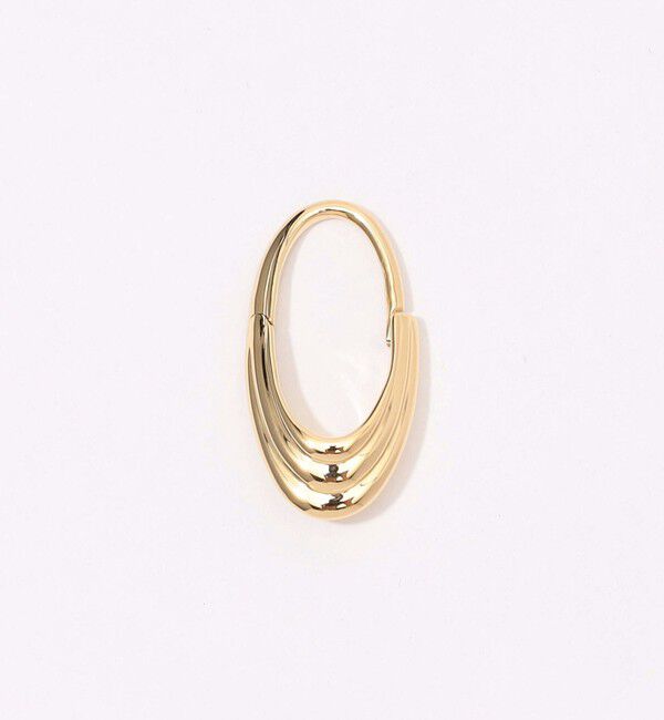 TOMORROWLAND GOODS「Otiumberg. Roscida Ridged Hoops ゴールド ピアス」|ピアス|