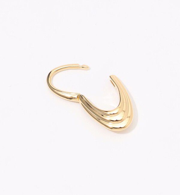 TOMORROWLAND GOODS「Otiumberg. Roscida Ridged Hoops ゴールド ピアス」|ピアス|