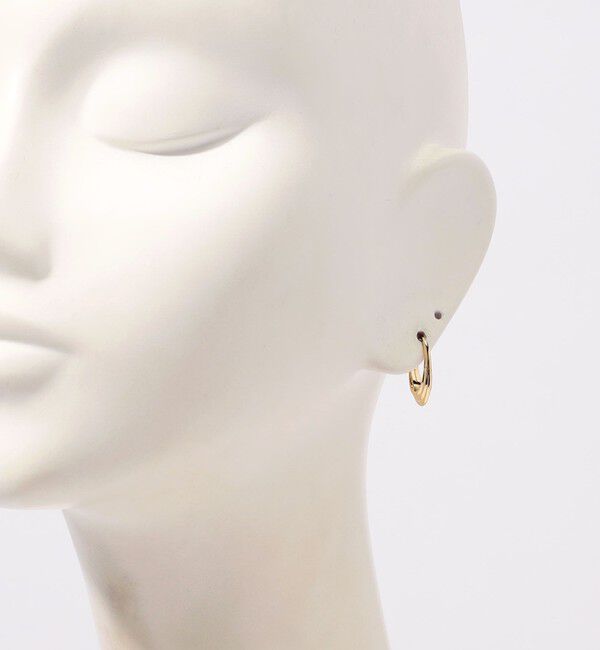 TOMORROWLAND GOODS「Otiumberg. Roscida Ridged Hoops ゴールド ピアス」|ピアス|