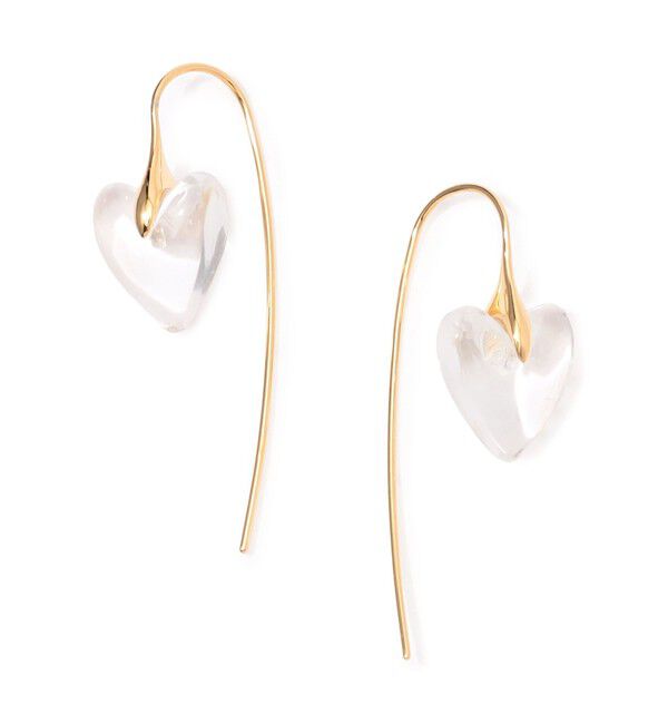 TOMORROWLAND GOODS「Otiumberg. Carved Quartz Heart ピアス」|ピアス|