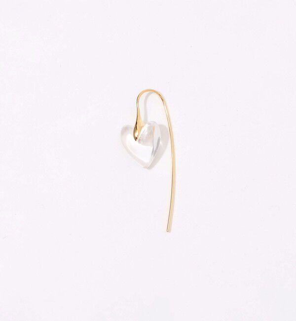 TOMORROWLAND GOODS「Otiumberg. Carved Quartz Heart ピアス」|ピアス|