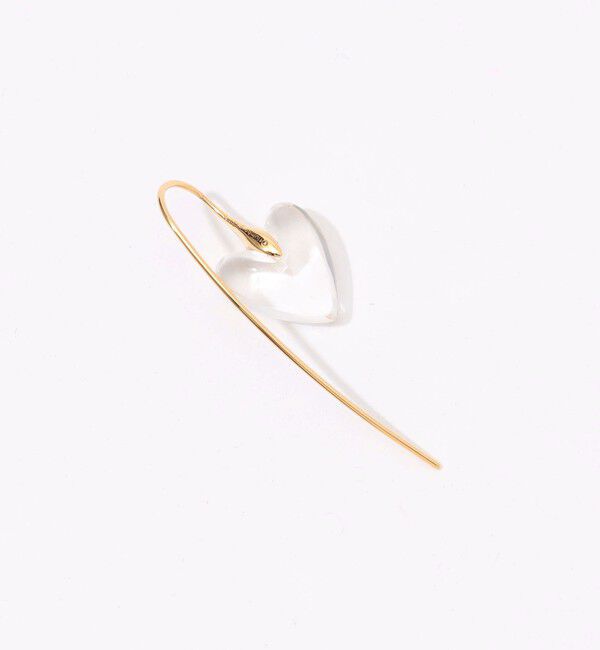 TOMORROWLAND GOODS「Otiumberg. Carved Quartz Heart ピアス」|ピアス|