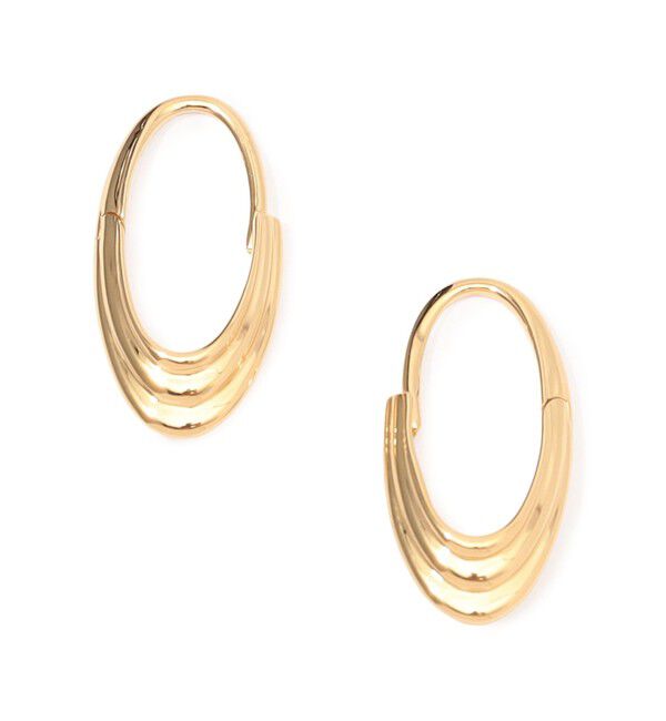 TOMORROWLAND GOODS「Otiumberg. Roscida Ridged Hoops ピアス」|ピアス|