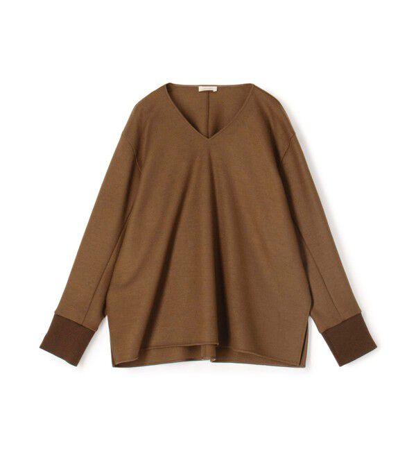 DES PRES「【WEB先行予約】ニットコンビネーション Vネックプルオーバー」|Tシャツ・カットソー|47 ブラウン