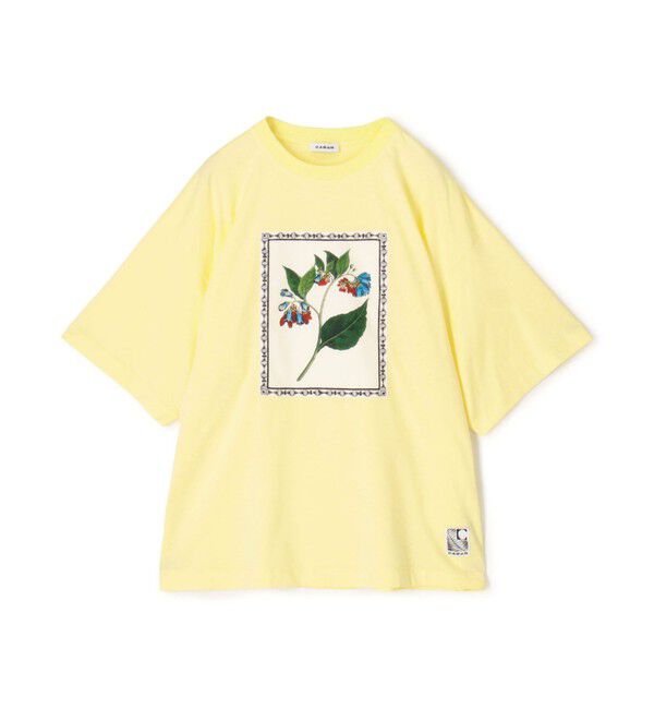 CABaN「スビンコットン FLOWER Tシャツ」|Tシャツ・カットソー|22 イエロー系
