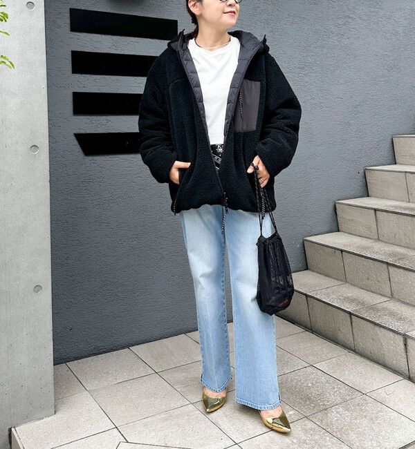 NOLLEY'S「【WEB＆一部店舗限定色アイテム】【TAION/タイオン】ボア&times;ダウンフーミドル丈ダウン(リバーシブル)」|ダウン|