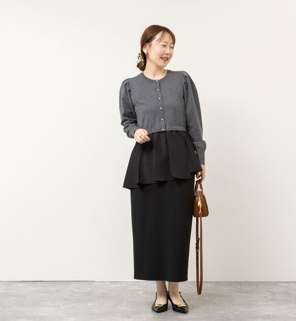 NOLLEY'S sophi「【BECシリーズ】《セットアップ対応》ウォッシャブルライトダンボールジョーゼット2WAYタイトスカート」|タイト|