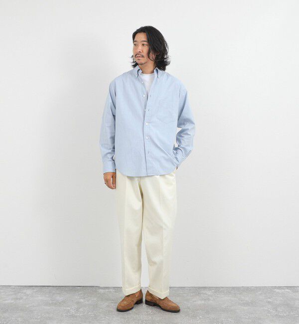 NOLLEY'S goodman「《ビジカジ対応》ダンガリーボタンダウンシャツ 26AW」|シャツ・ブラウス|