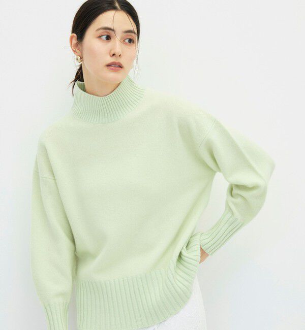 NOLLEY'S sophi「カシミヤ混紡毛ハイネックプルオーバー」|ニット・セーター|