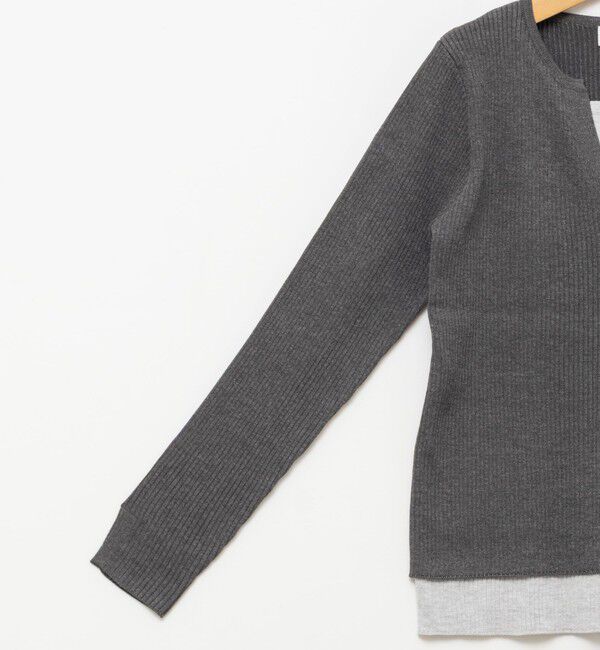 NOLLEY'S「【TORRAZZO DONNA/トラッゾドンナ】Layered V-Neck Top」|ニット・セーター|