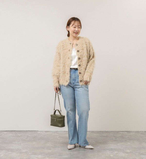 NOLLEY'S sophi「《手洗い可能》カール起毛クルーネックカーディガン」|カーディガン|