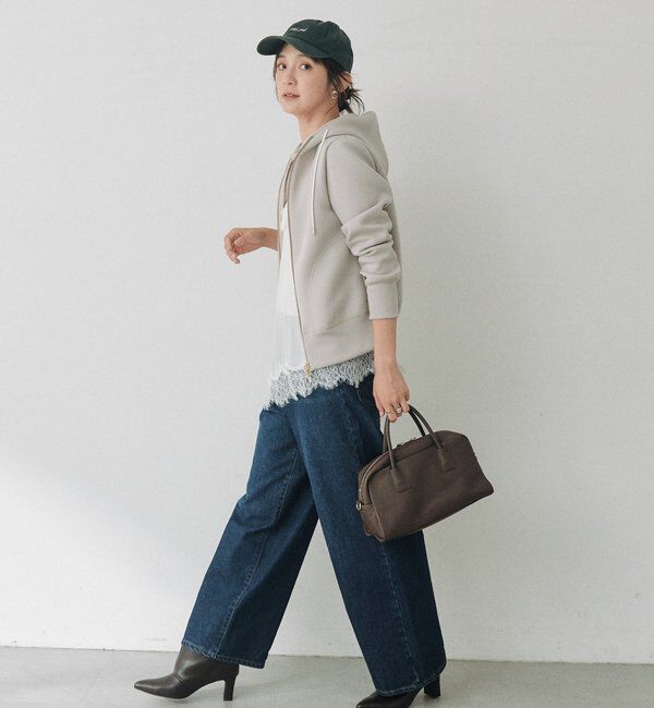  「【WEB限定】スポンジダンボールZIPパーカーカットソー」|パーカー|