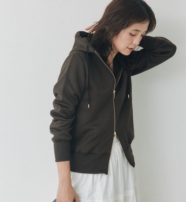  「【WEB限定】スポンジダンボールZIPパーカーカットソー」|パーカー|