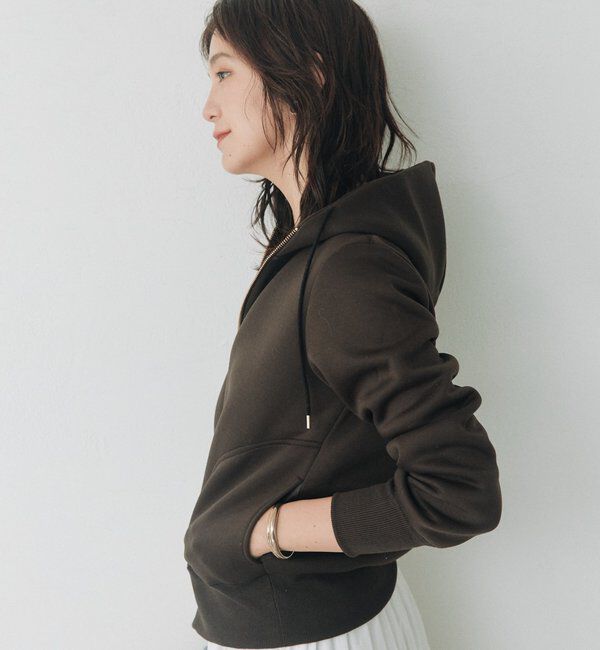  「【WEB限定】スポンジダンボールZIPパーカーカットソー」|パーカー|