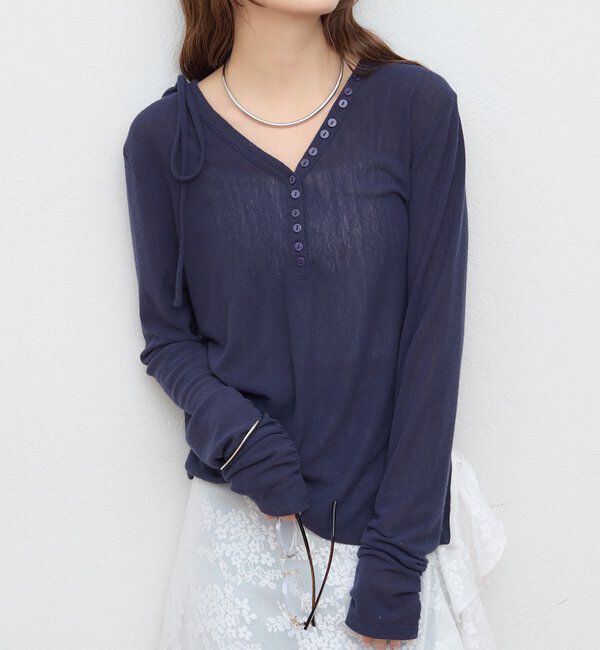  「サイドスリットヘンリーカットソー」|Tシャツ・カットソー|