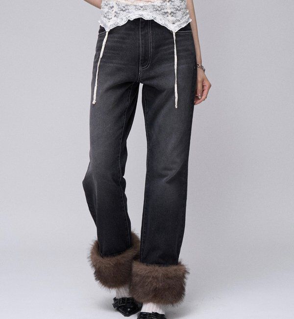  「【26AW LOOK掲載品番】2wayラギッドファーデニム」|デニム|