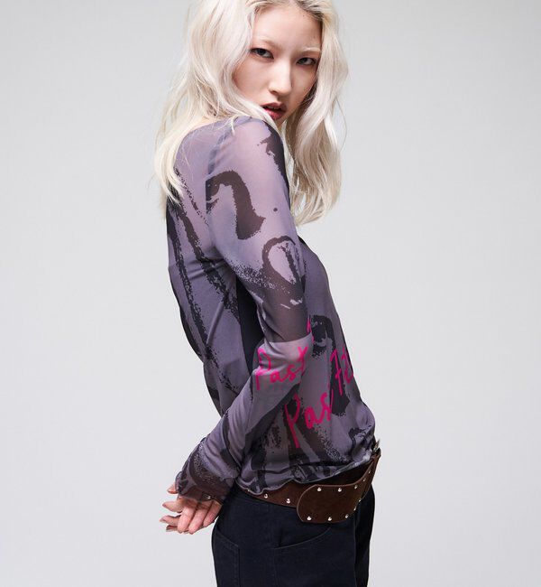  「【26AW LOOK掲載品番】シャーロットミューズパワーメッシュ」|Tシャツ・カットソー|