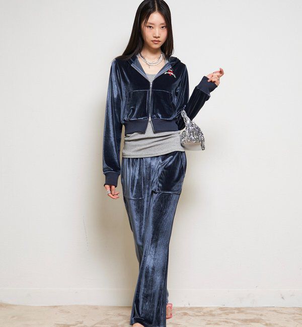  「【26AW LOOK掲載品番】ベロアインクドパンツ」|チノ|