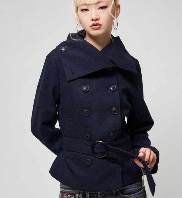  「【26AW LOOK掲載品番】ワイドカラーベルテッドPコート」|その他|