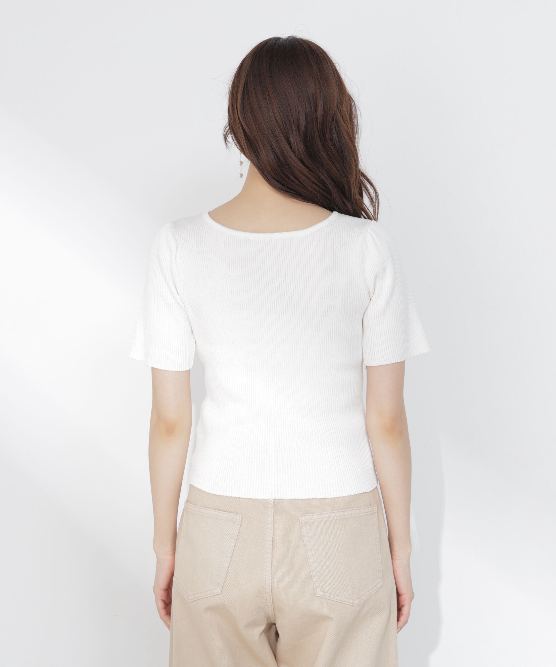 PROPORTION BODY DRESSING「前後2wayストラップラウンドリブニット」|ニット・セーター|