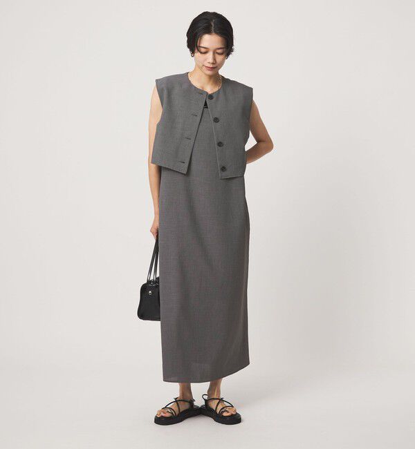 UNITED ARROWS green label relaxing「マルチウェイ ワンピース」|ワンピース|DK.GRAY