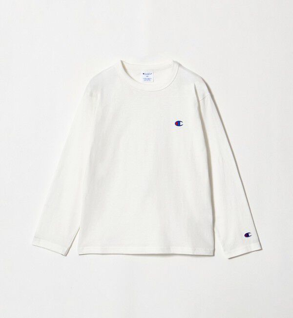UNITED ARROWS green label relaxing「【WEB限定】＜Champion＞ワンポイント ロングスリーブ Tシャツ / キッズ 140cm-160cm」|Tシャツ・カットソー|WHITE