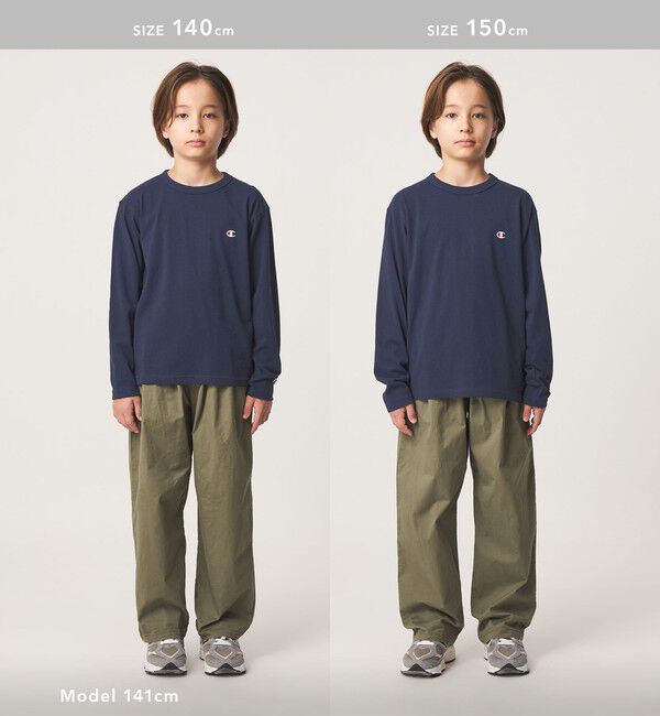 UNITED ARROWS green label relaxing「【WEB限定】＜Champion＞ワンポイント ロングスリーブ Tシャツ / キッズ 140cm-160cm」|Tシャツ・カットソー|