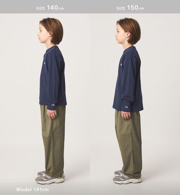 UNITED ARROWS green label relaxing「【WEB限定】＜Champion＞ワンポイント ロングスリーブ Tシャツ / キッズ 140cm-160cm」|Tシャツ・カットソー|