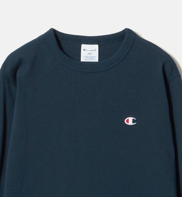 UNITED ARROWS green label relaxing「【WEB限定】＜Champion＞ワンポイント ロングスリーブ Tシャツ / キッズ 140cm-160cm」|Tシャツ・カットソー|