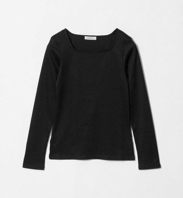 UNITED ARROWS green label relaxing「ブライトリブ スクエアネック ロングスリーブ カットソー」|Tシャツ・カットソー|